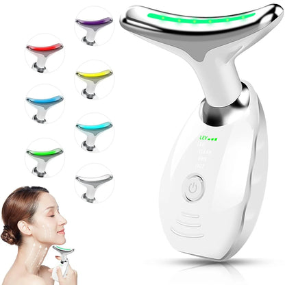 Three-Purpose Lifting And Firming Facial Massage Device Neck Face Massager Neck Face Beauty Device In  Portable Face Massager