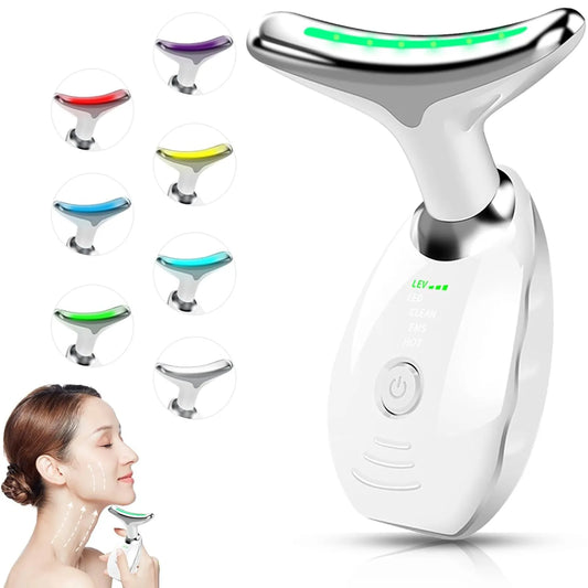 Three-Purpose Lifting And Firming Facial Massage Device Neck Face Massager Neck Face Beauty Device In  Portable Face Massager